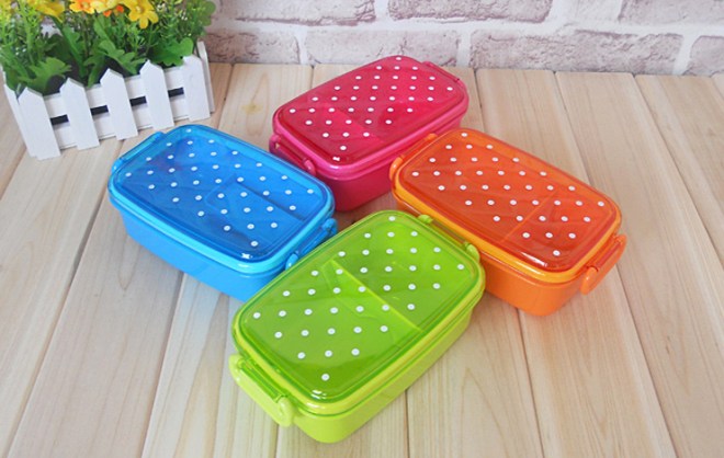 polka-dot-japanese-bento-lunch-box-for-kids-plastic-sushi-lunchbox-food-container-food-box-microwave